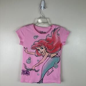 The Little Mermaid Ariel T-Shirt Pink Size L 10/12 Walt Disney